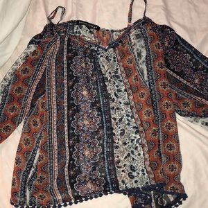 Nordstrom off the shoulder blouse with straps